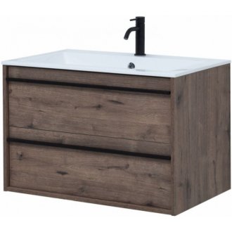 Мебель для ванной Aquanet Lino 80 дуб веллингтон