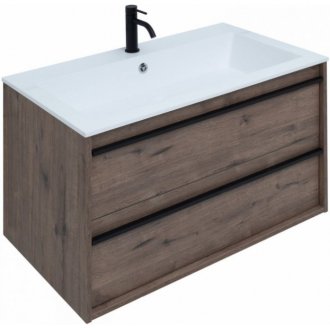 Мебель для ванной Aquanet Lino 90 дуб веллингтон