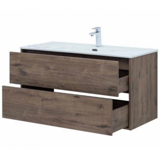 Мебель для ванной Aquanet Lino 100 дуб веллингтон