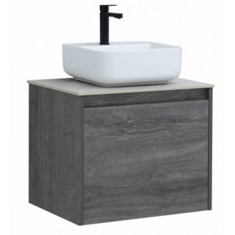 Мебель для ванной со столешницей Aquanet Nova Lite 60 1+1 дуб рошелье
