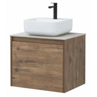 Мебель для ванной со столешницей Aquanet Nova Lite 60 1+1 дуб рустикальный