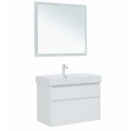 Мебель для ванной Aquanet Nova Lite 85 2 белый глянец