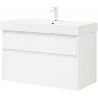 Мебель для ванной Aquanet Nova Lite 100 2 белый глянец