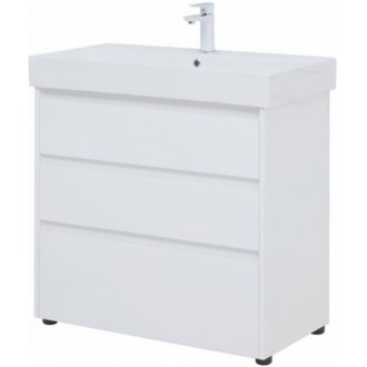 Мебель для ванной Aquanet Nova Lite 85 3 белый глянец