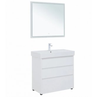 Мебель для ванной Aquanet Nova Lite 85 3 белый глянец