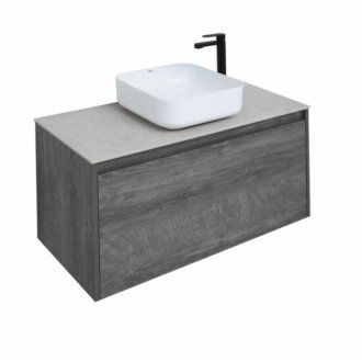 Мебель для ванной со столешницей Aquanet Nova Lite 100 1+1 дуб рошелье