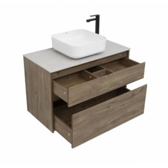 Мебель для ванной со столешницей Aquanet Nova Lite 90 2 дуб рустикальный