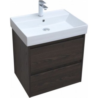 Мебель для ванной Aquanet Nova Lite 60 2 ящика дуб черный