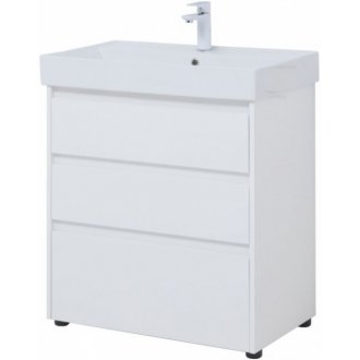 Мебель для ванной Aquanet Nova Lite 75 3 белый глянец
