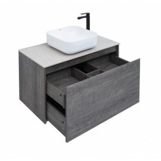 Мебель для ванной со столешницей Aquanet Nova Lite 90 1+1 дуб рошелье