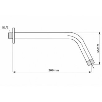 Держатель верхнего душа Aquanet Passion AF301-92