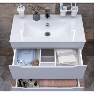 Мебель для ванной Aquanet Практика 80 белая