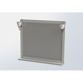Зеркало Aquanet Тесса 105 жасмин/серебро