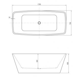 Ванна отдельностоящая Aquanet Joy 170x78