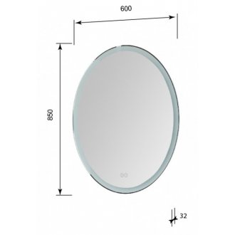 Зеркало Aquanet Комо New 6085