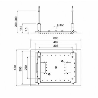 Верхний душ Aquatek AQ2083MB