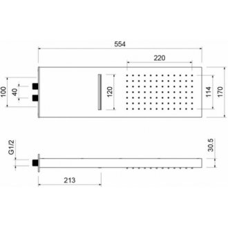 Верхний душ Aquatek AQ2085CR