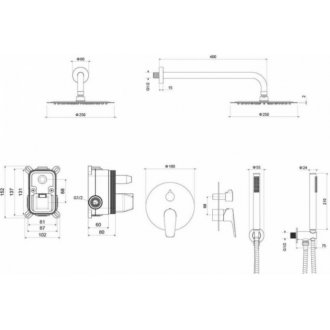 Душевая система Aquatek Бетта AQ1172CR