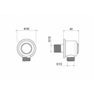 Штуцер Aquatek Классик AQ2461CR