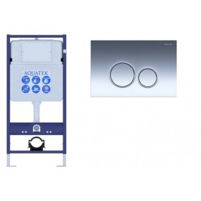 Система инсталляции Aquatek Standart 50 INS-0000012 с кнопкой KDI-0000018 (уценка)