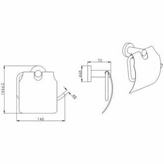 Держатель для бумаги Aquatek Вега AQ4009CR