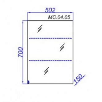 Зеркало-шкаф Aqwella MC.04.05