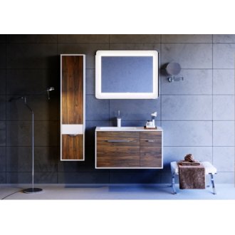 Мебель для ванной Aqwella Malaga 90L крафт темный