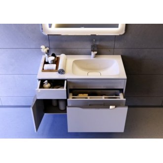 Мебель для ванной Aqwella Malaga 90R крафт темный