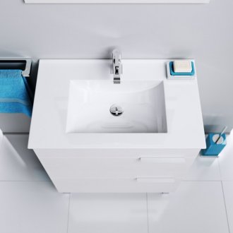 Мебель для ванной напольная Aqwella Бриг 60 с ящиками белый глянец