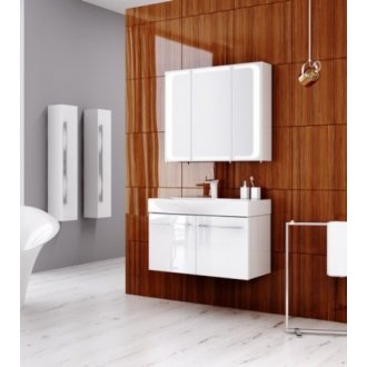 Мебель для ванной подвесная Aqwella Милан 80 с дверцами