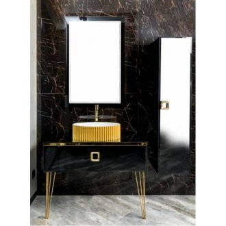 Зеркало с подсветкой Armadi Art Dolce 70 черный глянец