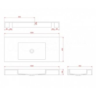 Мебель для ванной Armadi Art Flat ST 100 антрацит матовый