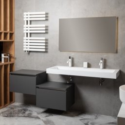 Мебель для ванной Armadi Art Flat 60/120 антрацит ...