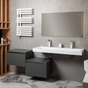 Мебель для ванной Armadi Art Flat 60/120 антрацит матовый