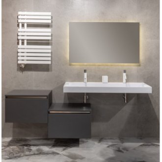 Мебель для ванной Armadi Art Flat 60/120 антрацит матовый