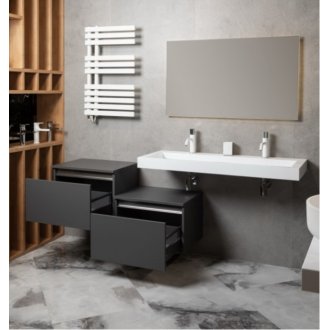 Мебель для ванной Armadi Art Flat 60/120 антрацит матовый