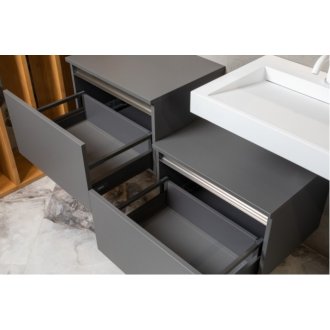 Мебель для ванной Armadi Art Flat 60/120 антрацит матовый
