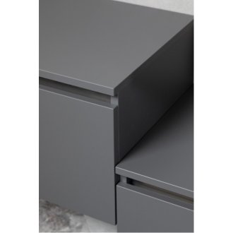 Мебель для ванной Armadi Art Flat 60/120 антрацит матовый