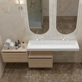 Мебель для ванной Armadi Art Flat 60/120 Light Oak