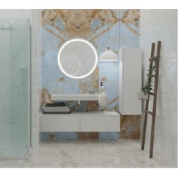 Мебель для ванной Armadi Art Flat 80/140 белый гля...
