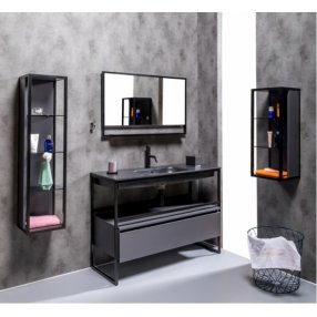Мебель для ванной Armadi Art Loft 120 антрацит