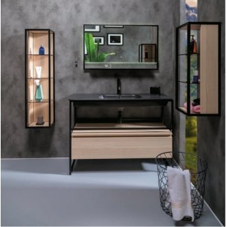 Шкаф-пенал подвесной Armadi Art Loft 30 высокий Light wood