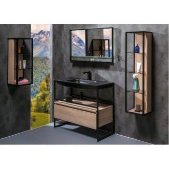 Шкаф-пенал подвесной Armadi Art Loft 30 высокий Light wood