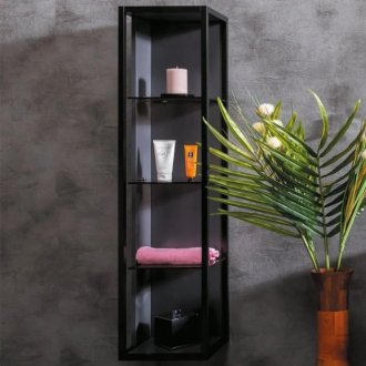 Шкаф-пенал подвесной Armadi Art Loft 30 высокий антрацит