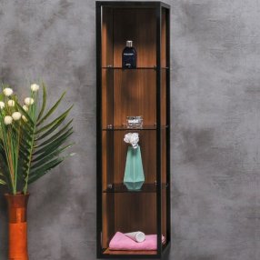 Шкаф-пенал подвесной Armadi Art Loft 30 высокий Dark wood