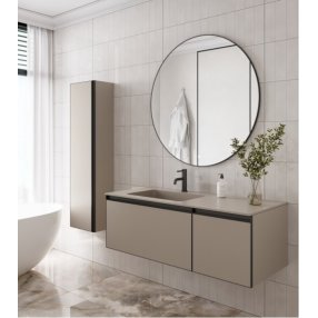 Мебель для ванной с подсветкой Armadi Art Quatro 2 120 Daphne/ антрацит 790-M2-120-D-A-LED+793-120-D-L