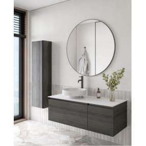Мебель для ванной Armadi Art Quatro 2 120 дуб антрацит 790-M2-120-OA-A+792-120-W+801-CLCT