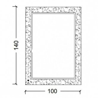 Зеркало Armadi Art Rose 100 золото