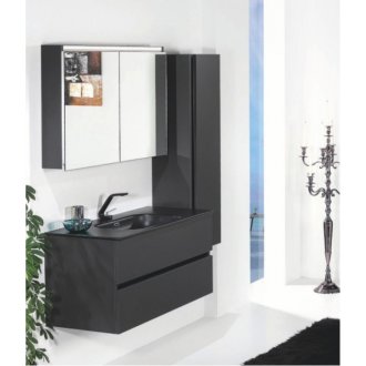 Мебель для ванной Armadi Art Vallessi 100 антрацит матовый 837-100-A mat+838-100-A