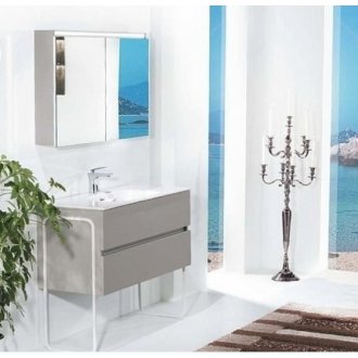 Мебель для ванной Armadi Art Vallessi 100 кашемир матовый 837-100-C mat+838-100-WG